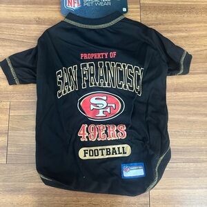Pets First NFL Dog & Cat T-Shirt, San Francisco 49ers, Large